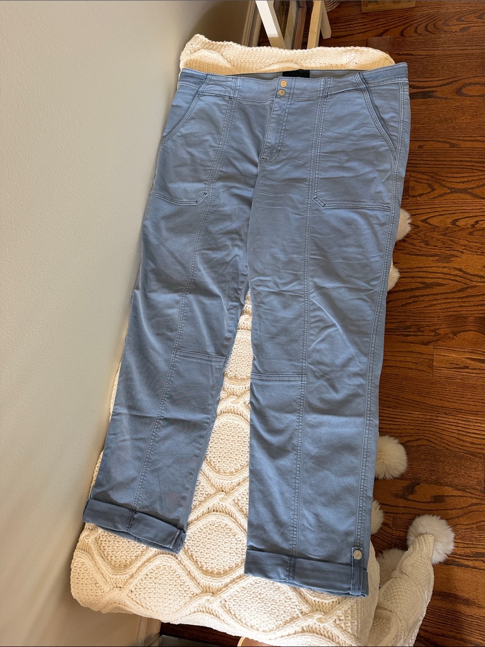 White House Black Market Light Blue Straight-Leg Jeans